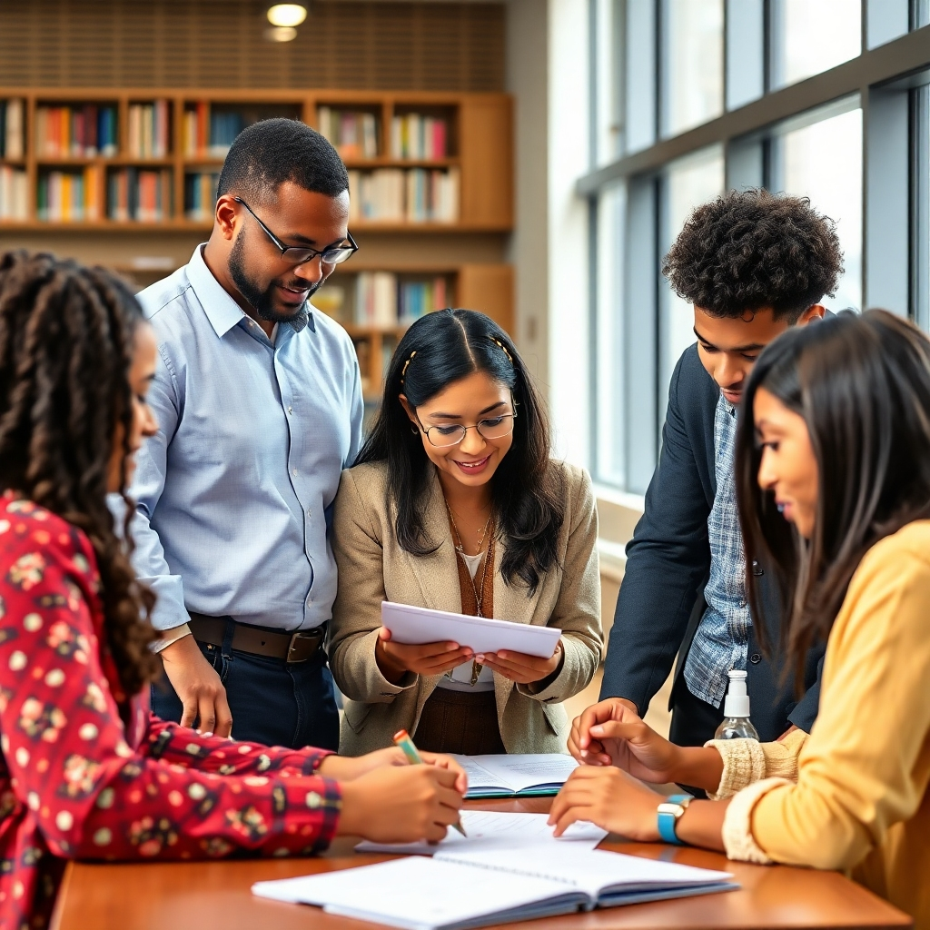Image of diverse faculty and students engaged in collaborative learning and research. The image should reflect dynamism and inclusiveness.